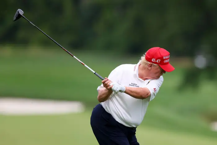 Trump Golfing