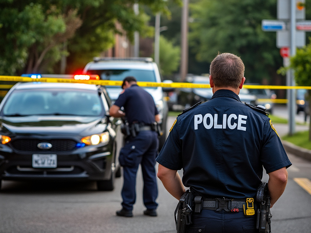 Police Officers Responding to a Crime Scene