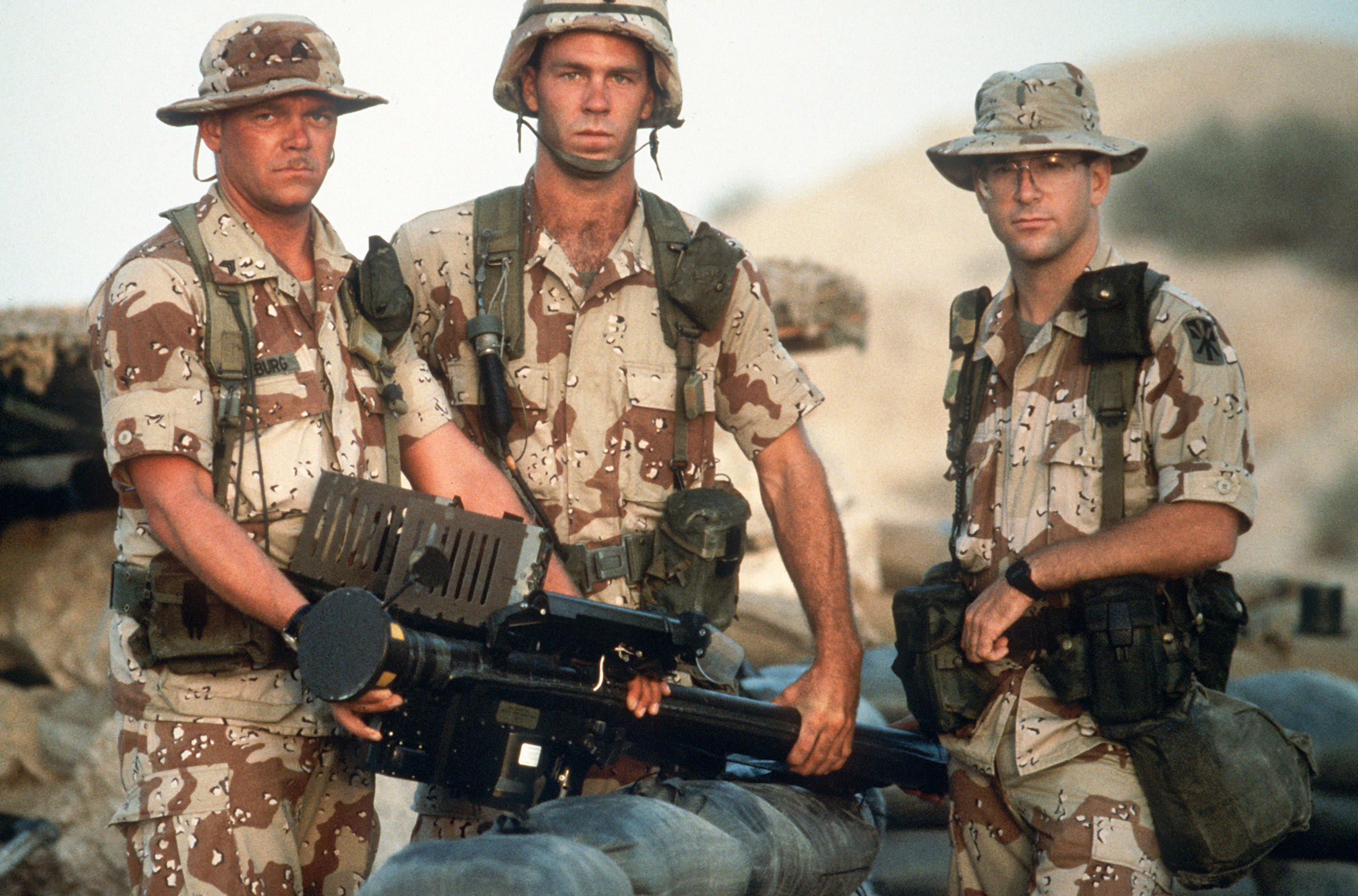 US Army soldiers from the 11th Air Defense Artillery Brigade during the Gulf War