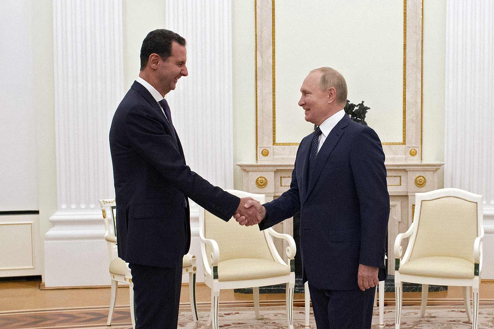 Syria's Al-Assad & Russia's Vladimir Putin